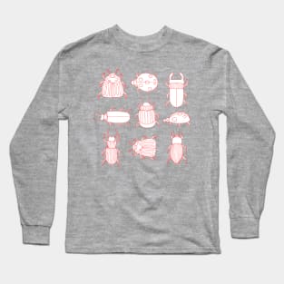 Red bugs and beetles Long Sleeve T-Shirt